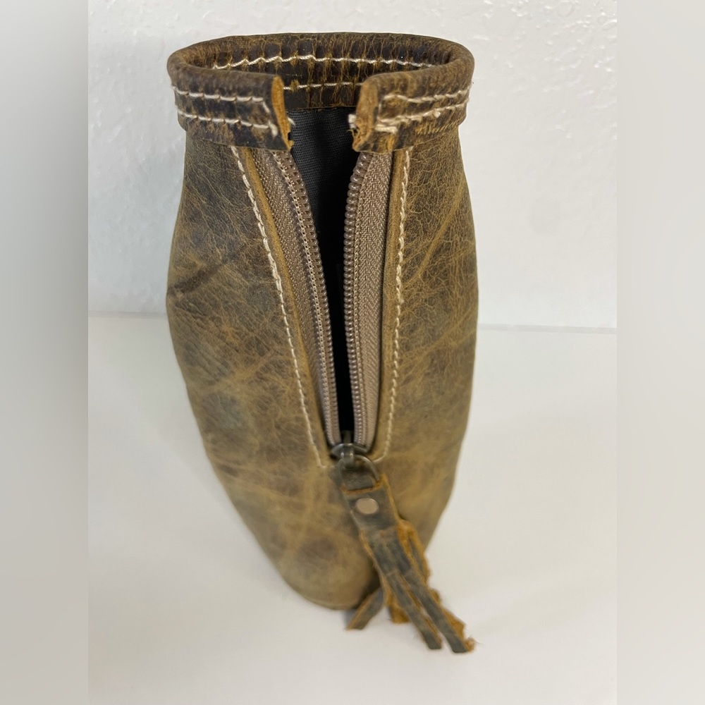 Myra Bag Beer Bottle Holder Leather - Picture 4 of 10